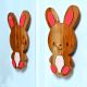 Handcrafted Acacia Wood Bunny Handle Pair